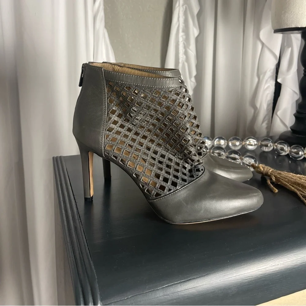 Antonio Melani Gray Ankle Boots Size 10